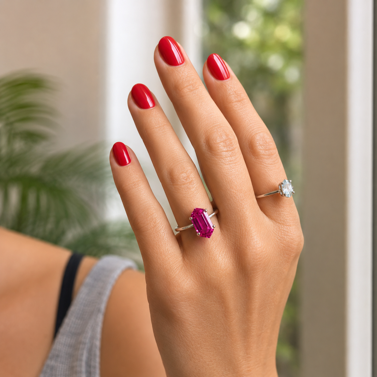 Fuchsia Prism Ring