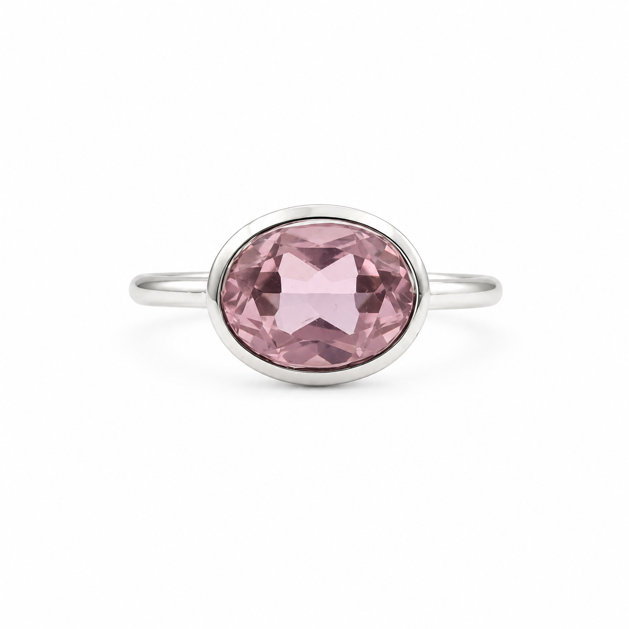 Rosé ovaler Ring