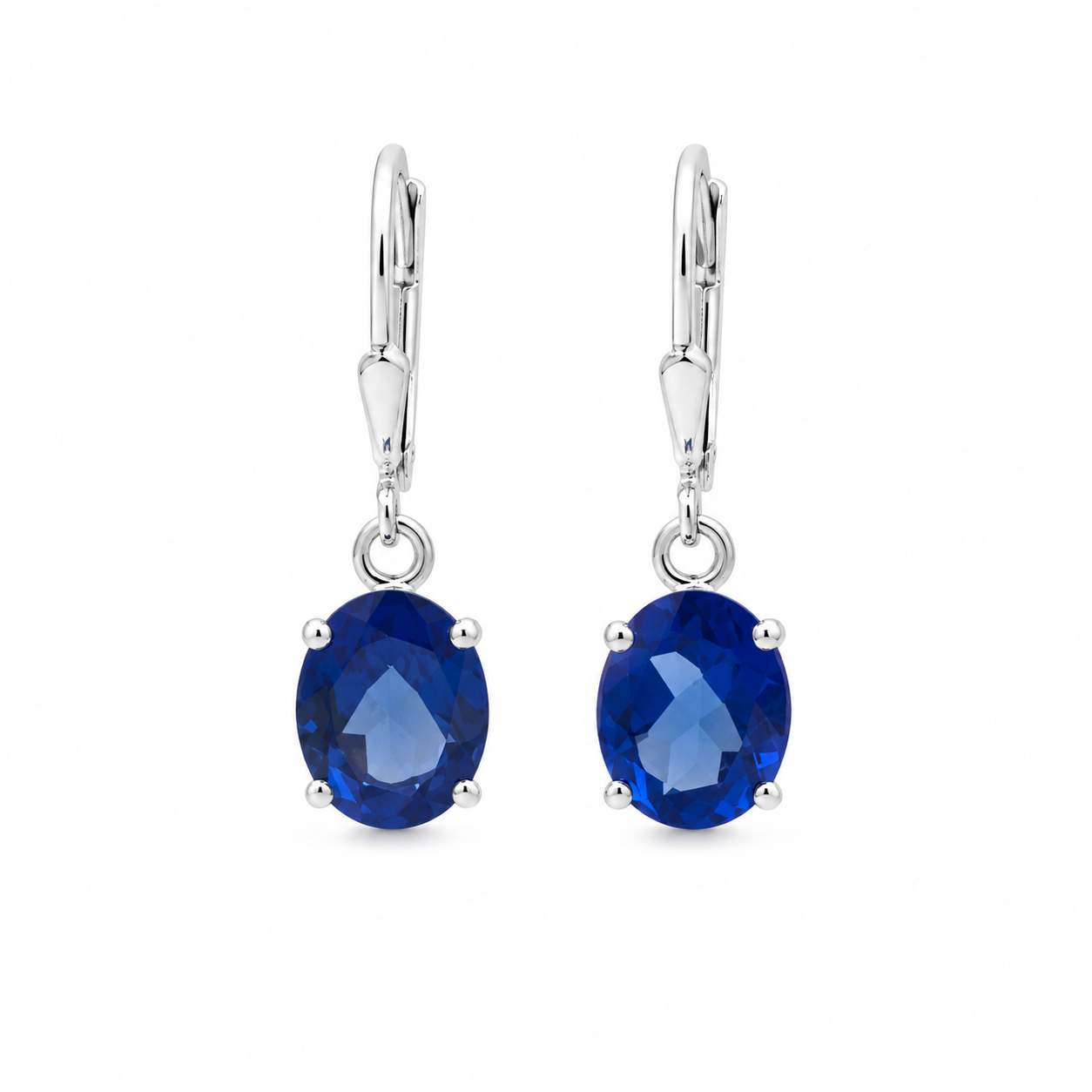 Königsblaue Drop Hoops