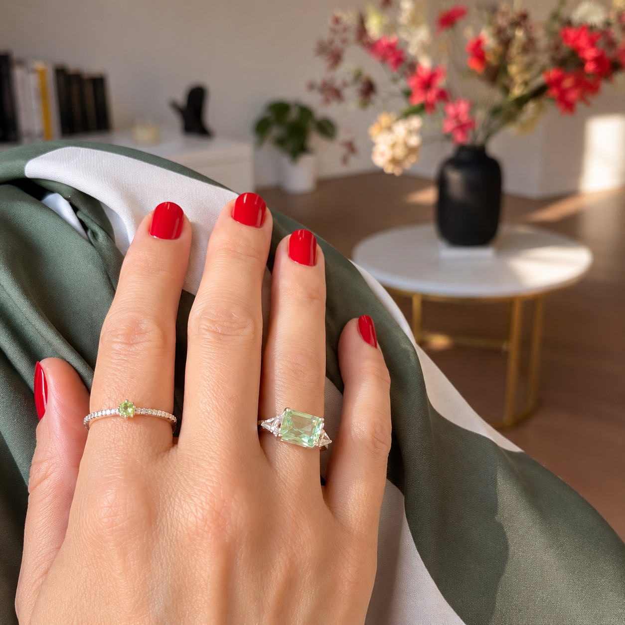 Mint Radiance Ring