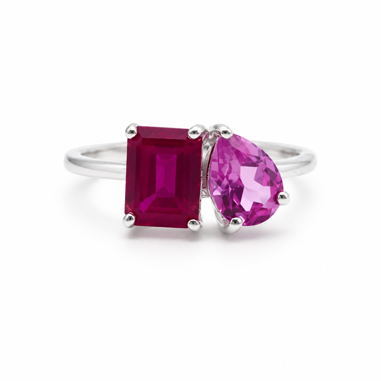 Toi et Moi Two Stone Ring