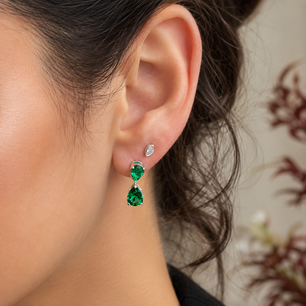 Marquise Studs in 925 Sterling Zilver