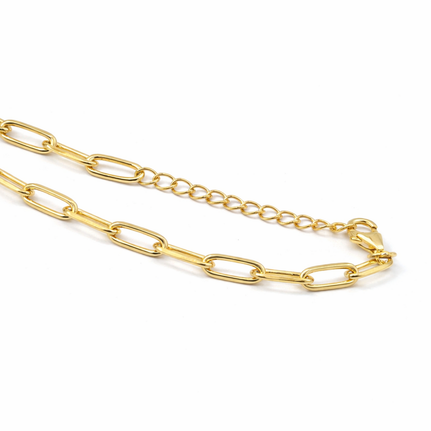 Schakelketting Statement - 925 Zilver 14K Goud Verguld