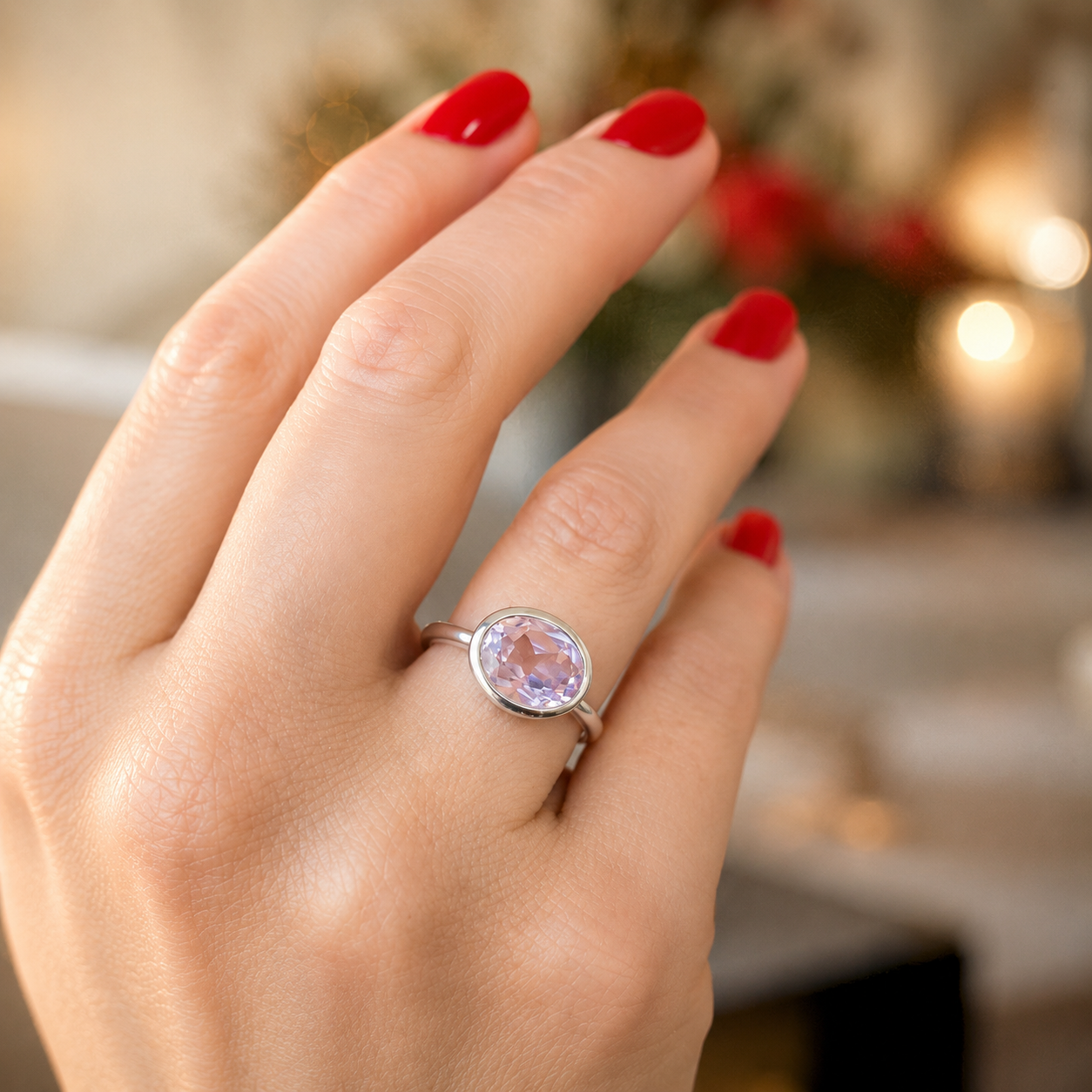 Rosé Oval Ring