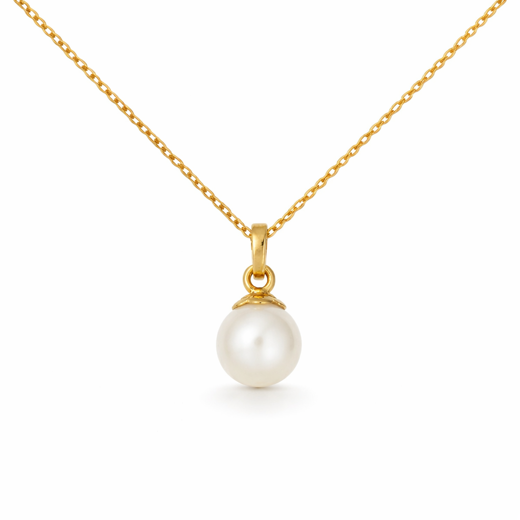 3.5ct Parel Hanger – 925 Zilver 14K Goud Verguld