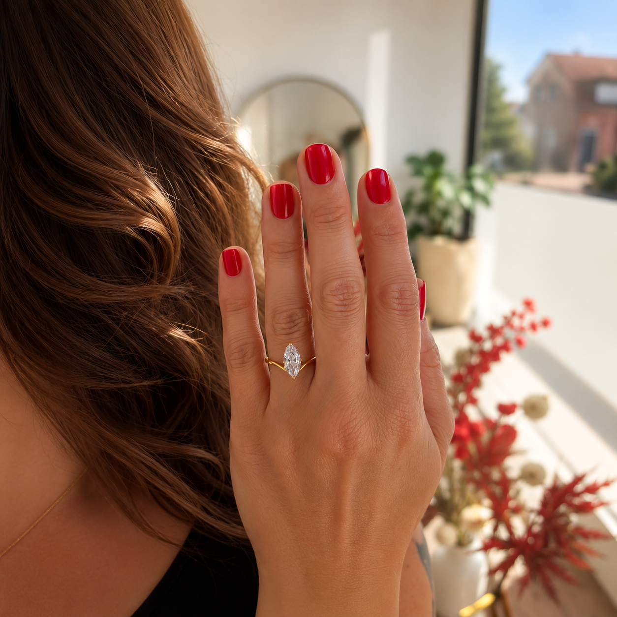 Cz Marquise Ring