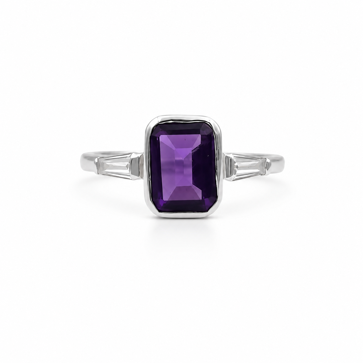 Violet Élégance Ring