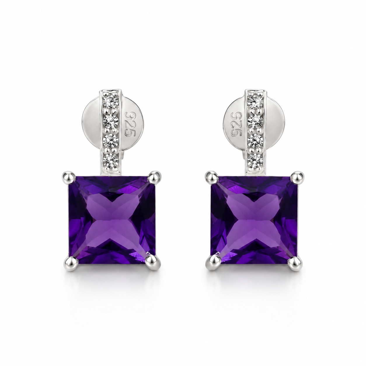 Violet Drop Oorbellen
