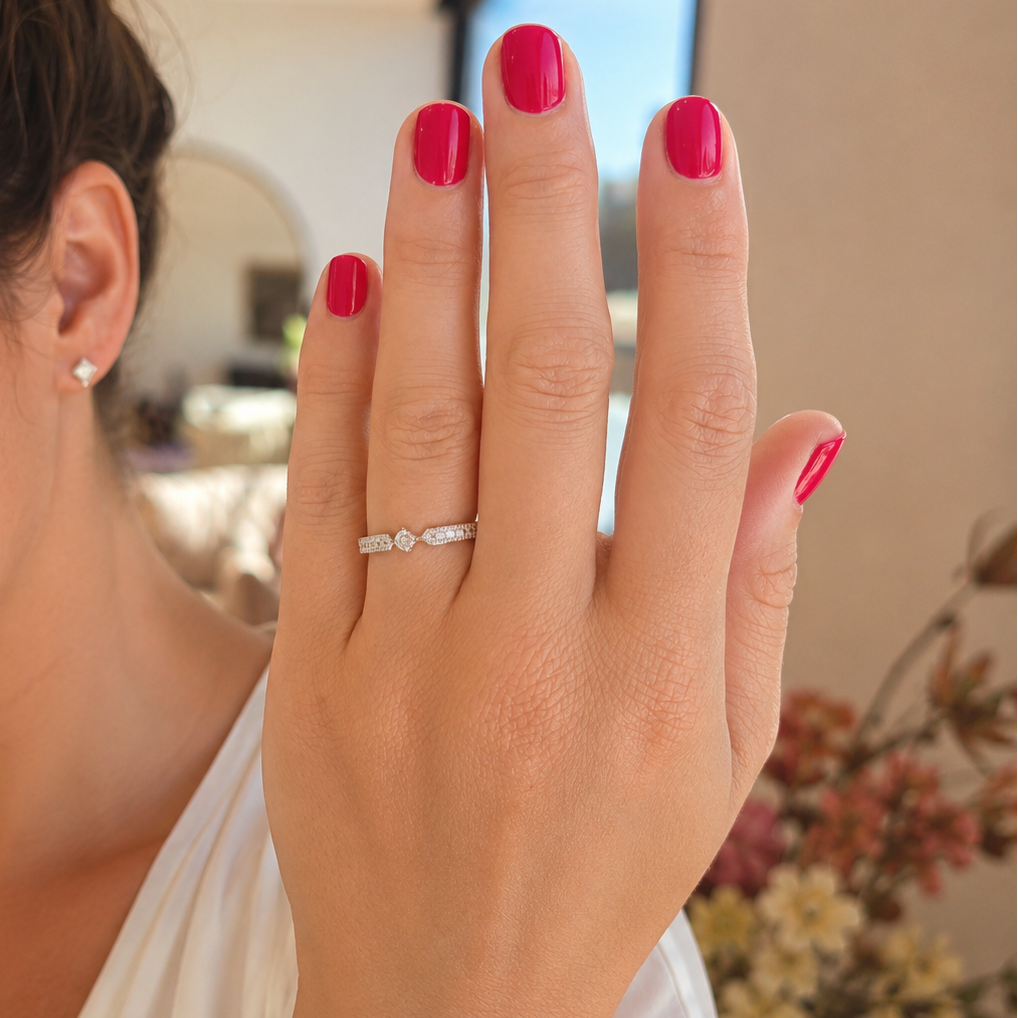 Celeste CZ Ring