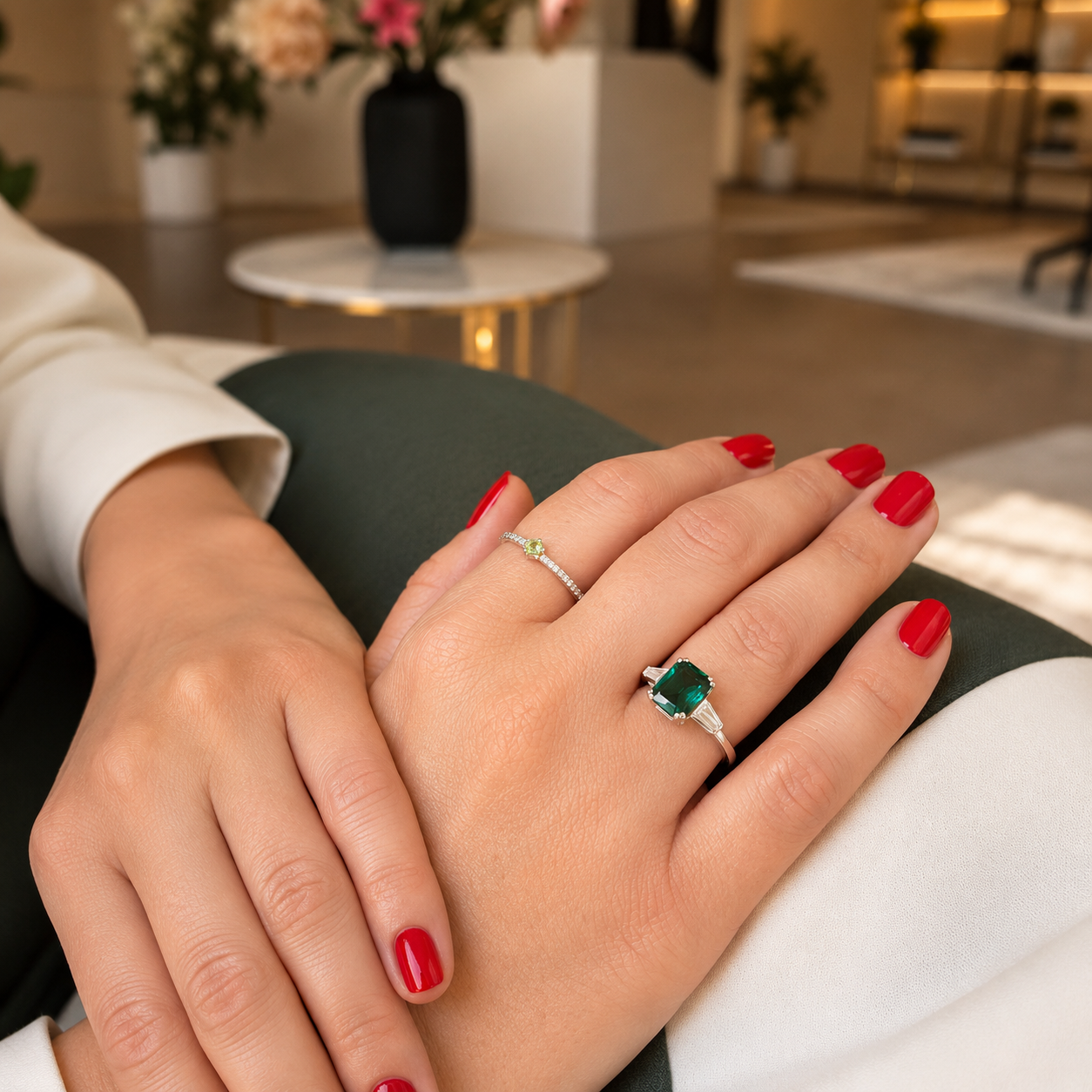 Emerald Glow Ring