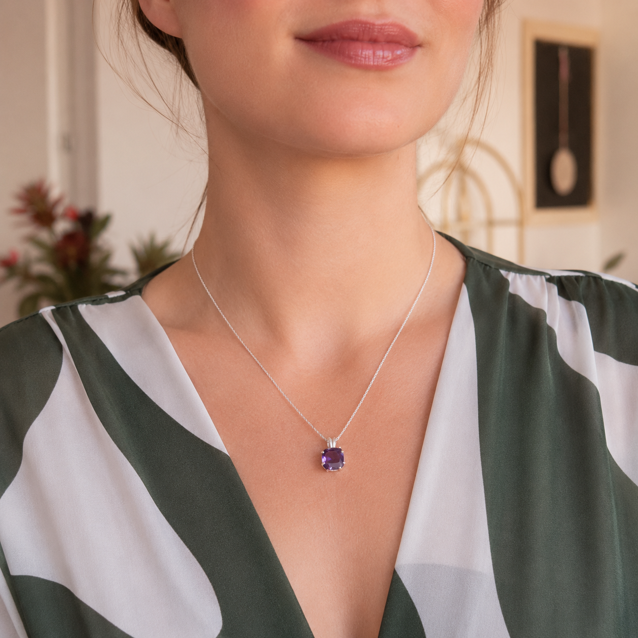 Violet Octagon Hanger