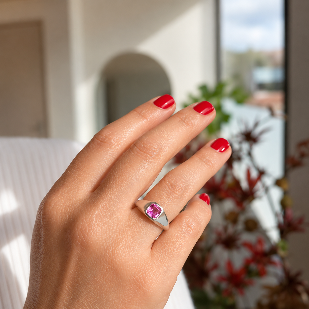 Fuchsia Signet Ring