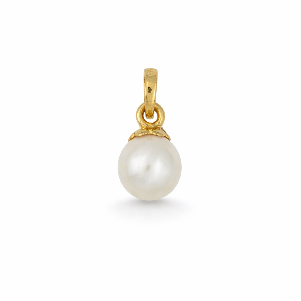 3.5ct Parel Hanger – 925 Zilver 14K Goud Verguld