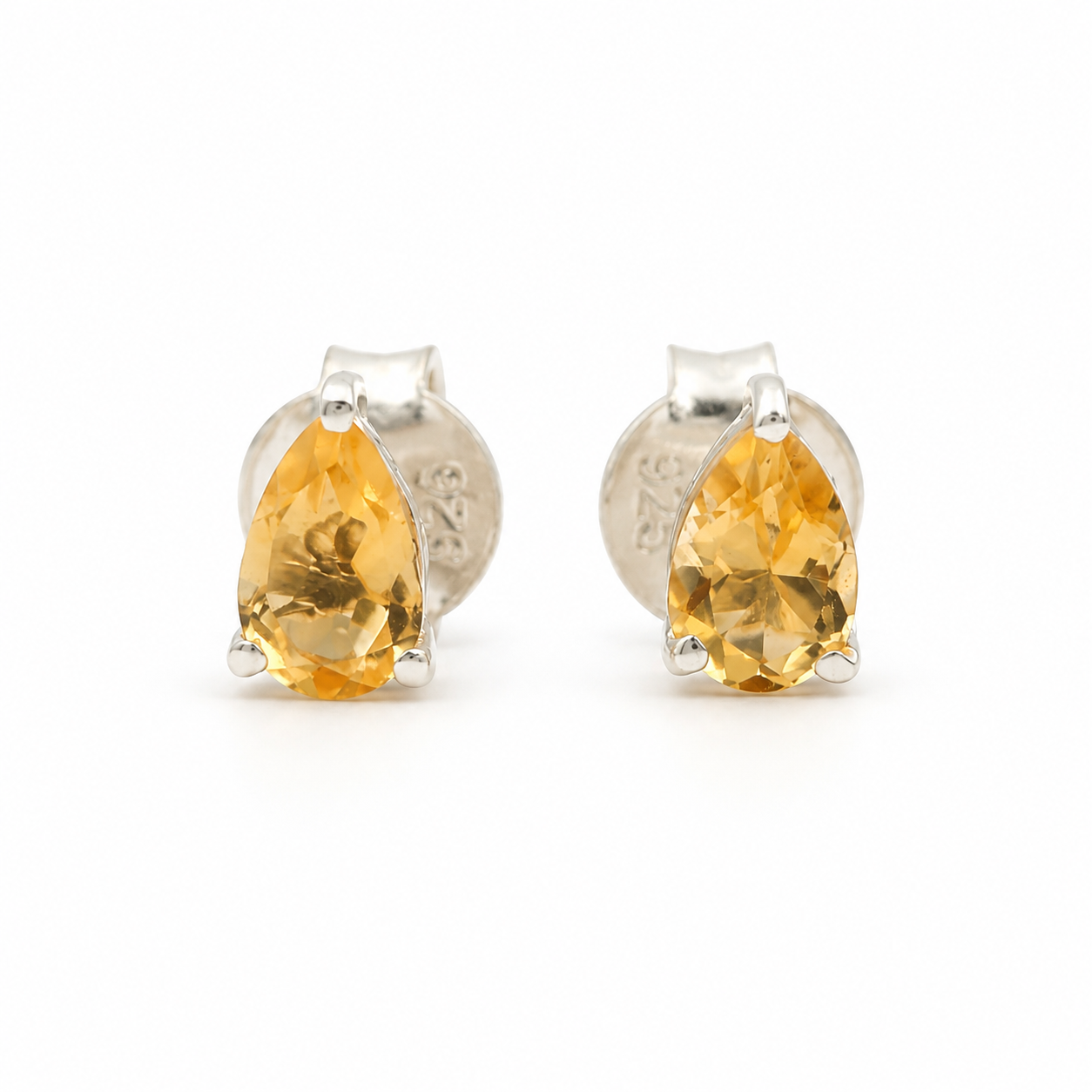 Citrine Glow Studs