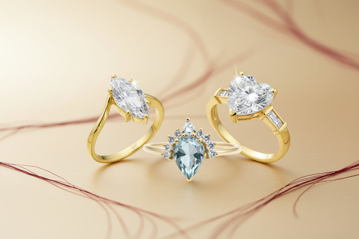 Luxe banner met drie ringen